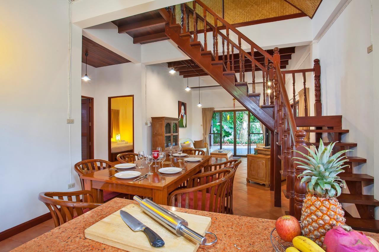 Traditional Thai Villa Nikkie In Tropical Nature, 4Br & Pool, Near Rawai Beach Nai Harn ภายนอก รูปภาพ